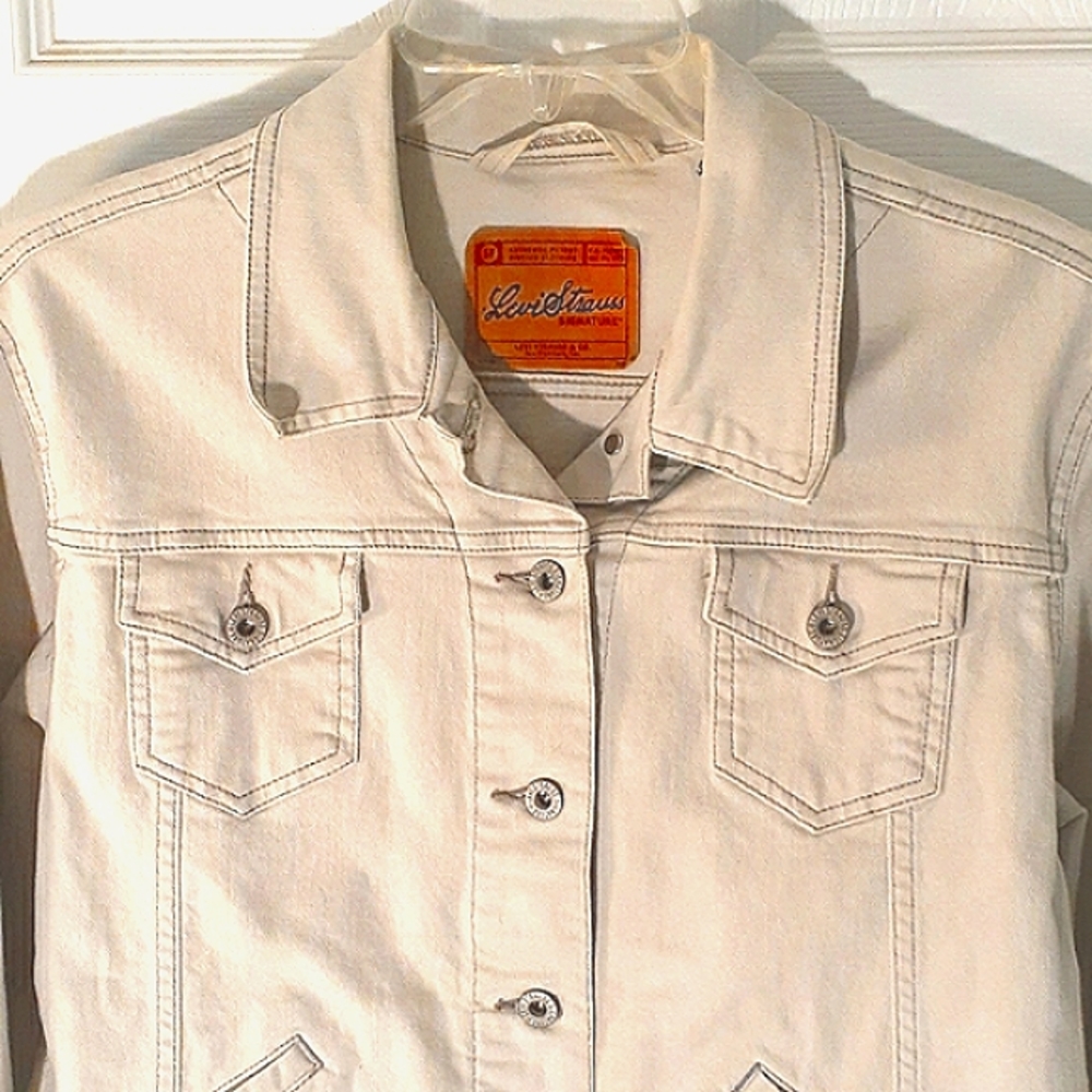 Signature by Levi Strauss Cream Jean Jacket